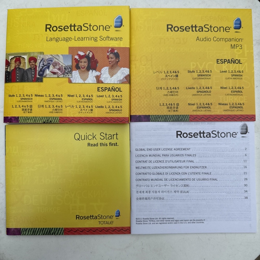 ROSETTA STONE SPANISH (Latin America) Level 1 2 3 4 5 Set Espanol